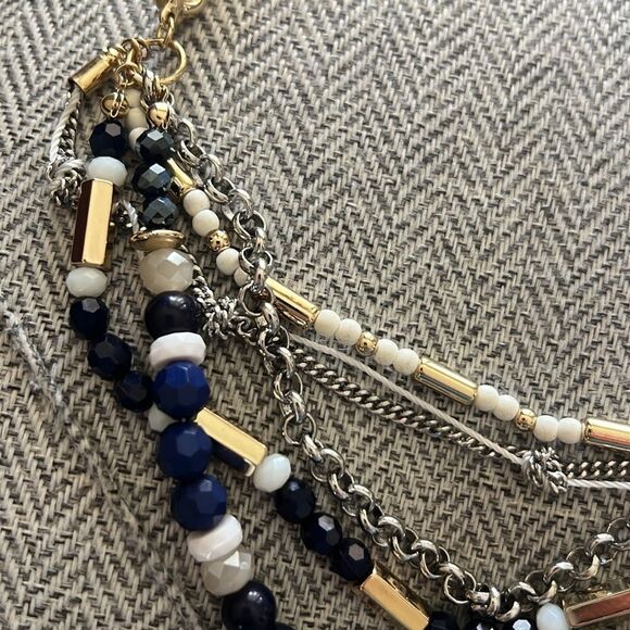 NWT The Limited Nautical Rope Multi-Color Beaded Necklace - Picture 4 of 11